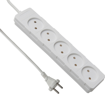 Удлинитель Electraline 62007 (1.5 м, белый)