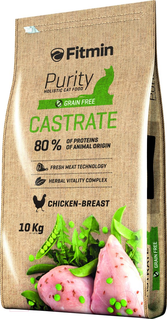 Сухой корм для кошек Fitmin Purity Castrate (10кг) Сухой корм для кошек Fitmin Purity Castrate (10кг)