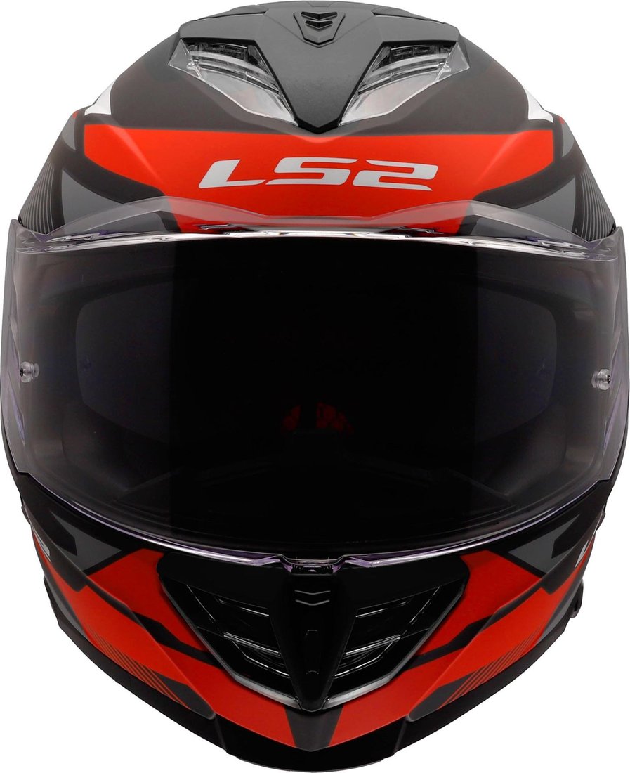 Мотошлем LS2 FF818 Storm III Komai (S, черный/красный)