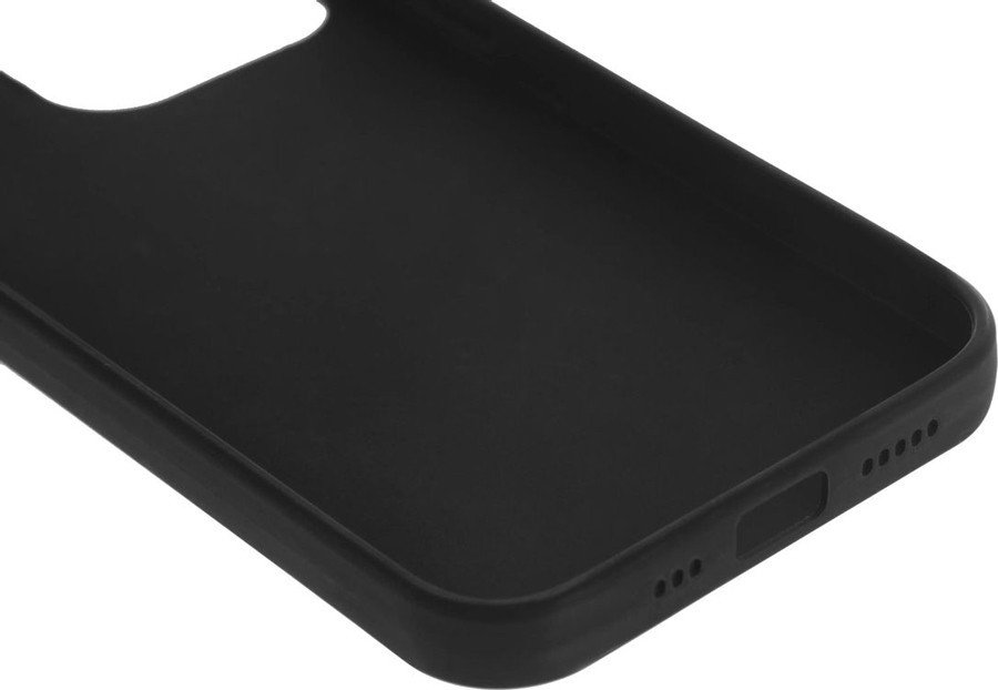 Чехол для телефона BoraSCO Silicone Case для Apple iPhone 13 Pro 40442 (черный матовый)