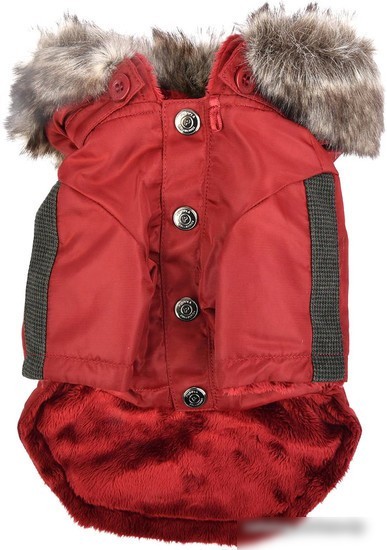Куртка для животных Puppia Brock с капюшоном PAUD-JM1851-RD-S (красный)