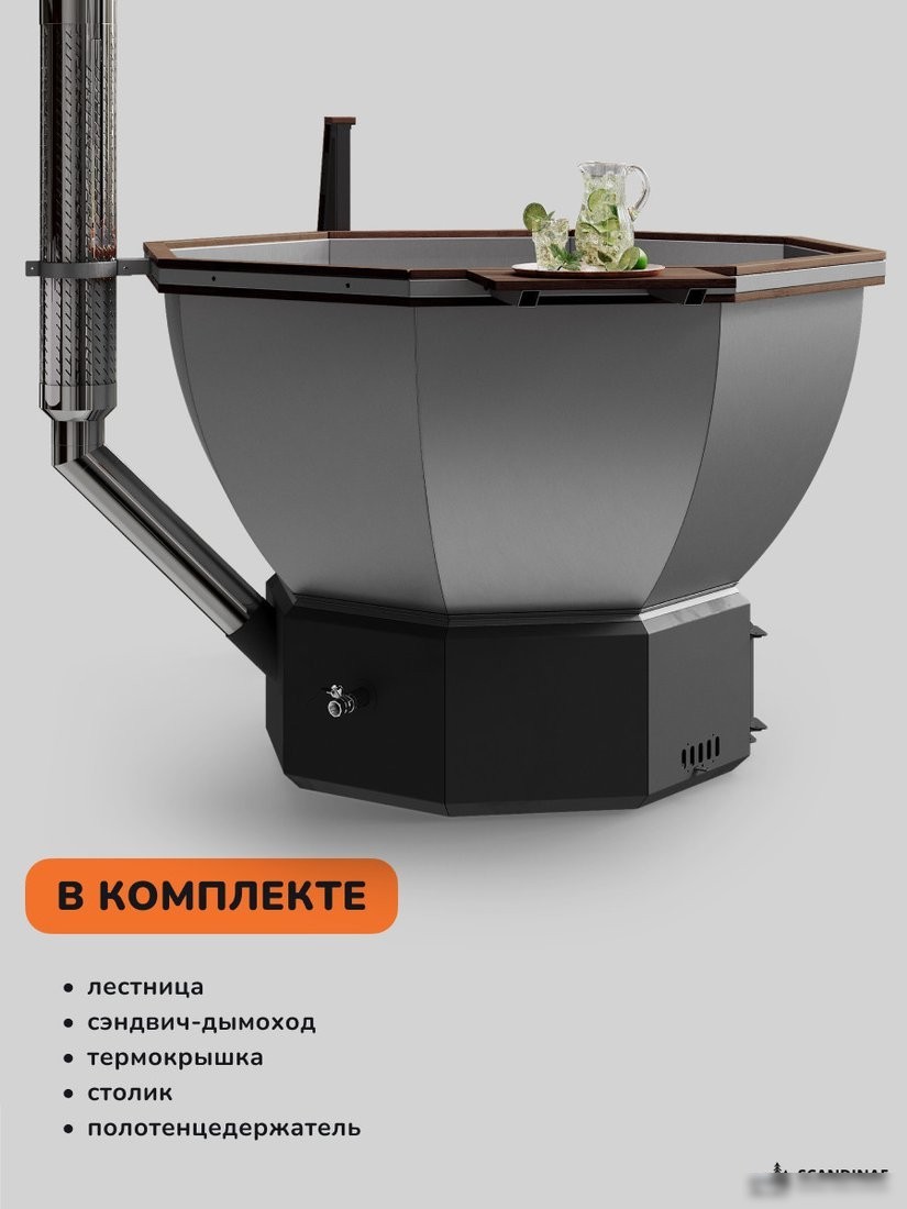 Купель Scandinaf Comfort 190B VAL (подсветка)
