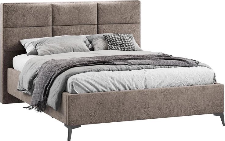 Кровать Трия Делана Тип 1 с подъемным механизмом 160x200 (микровелюр Wellmart Latte)