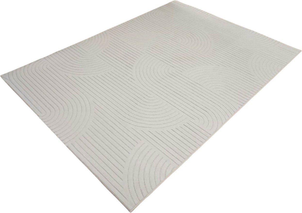 Ковер для жилой комнаты Radjab Carpet Сканди Сизаль Прямоугольник 10949A (2x4, Krem/Krem)