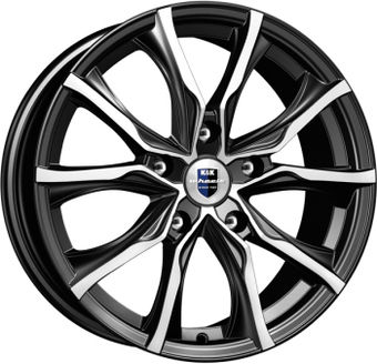 Литые диски K&K Твист 17x7.5" 5x120мм DIA 72.6мм ET 43мм Алмаз черный