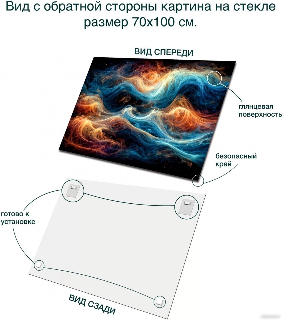 Картина Stamprint Бушующее море 2 AR071 (70x100)