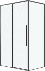 Душевой уголок Grossman Galaxy 100x90x195 120.K33.01.1090.21.02 (черный матовый/стекло шиншилла)