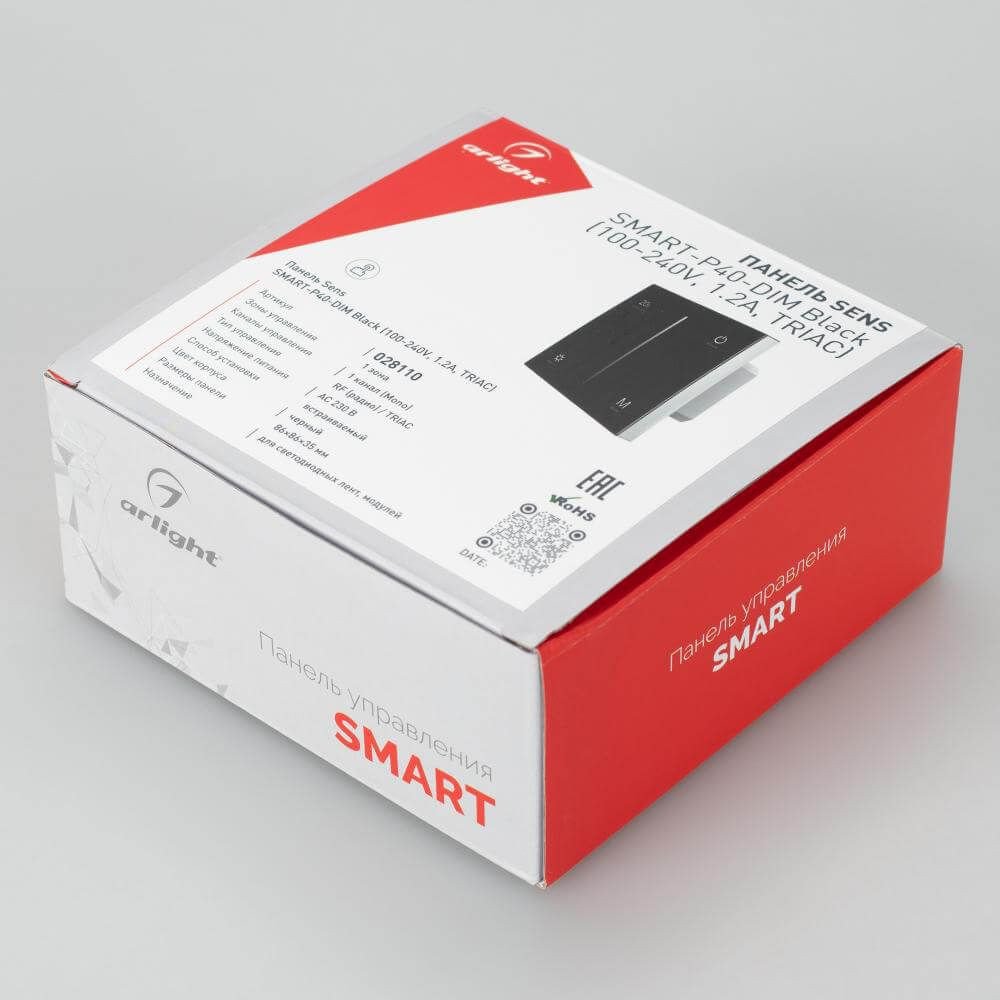 Диммер RGBW Arlight Sens Smart-P40-Dim Black 028110