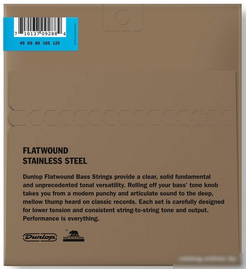 Струны для гитары Dunlop Manufacturing DBFS45125 Flat