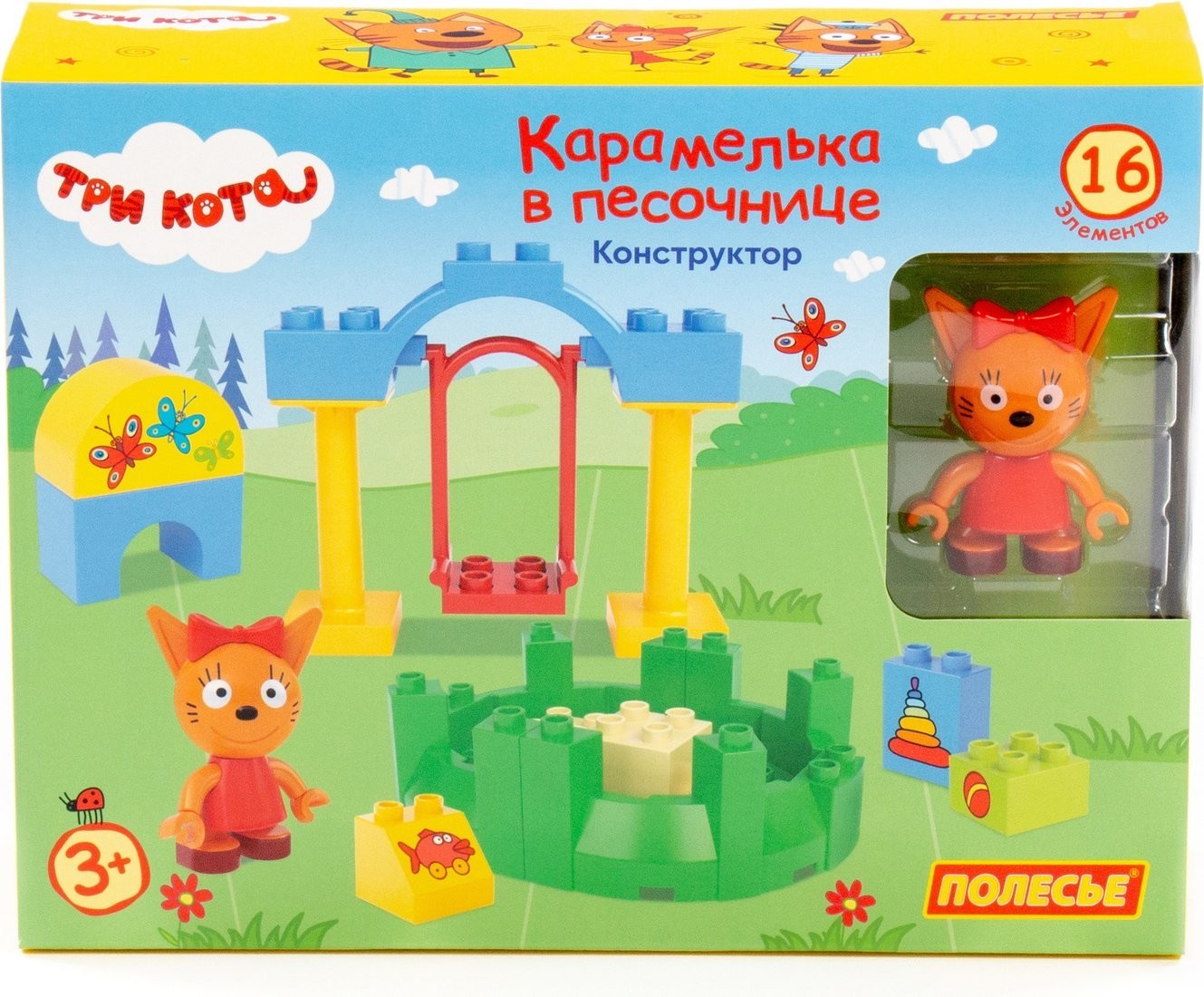 Конструктор Полесье Три кота. Карамелька в песочнице 77162
