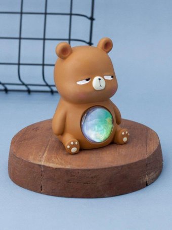 Ночник ILikeGift Bear 1036-6AB (коричневый)
