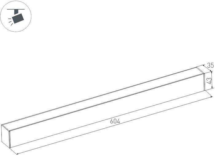 Линейный светильник Arlight MAG-FLAT-45-L605-18W Day4000 026953