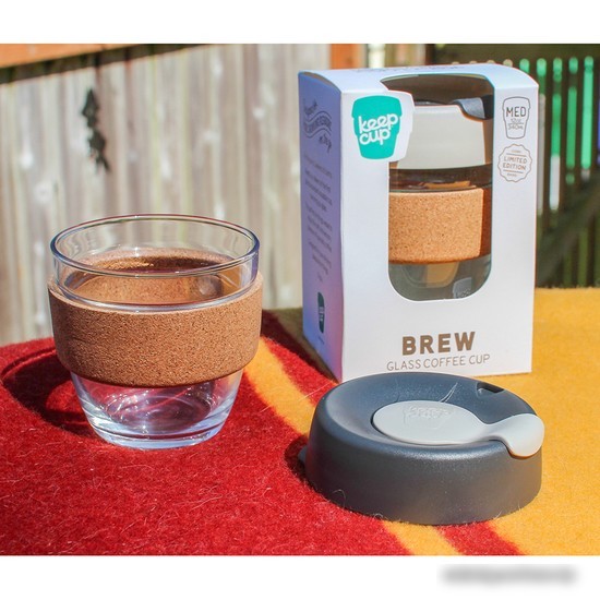 Многоразовый стакан KeepCup Brew Cork S Latte 227мл (серый)