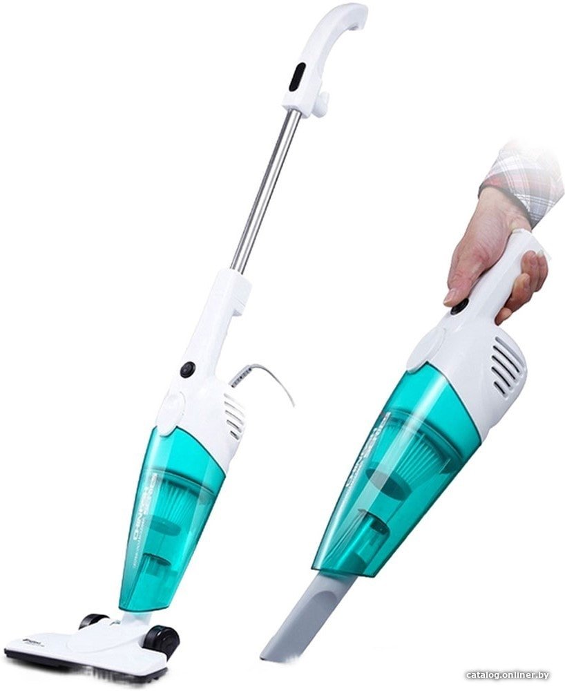 Пылесос Deerma DX118C (международная версия, белый/бирюзовый)