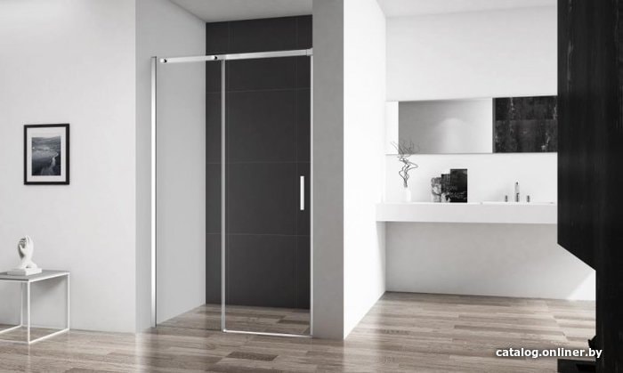 Душевая дверь BelBagno Acqua-BF-1-100-C-Cr (прозрачное стекло)