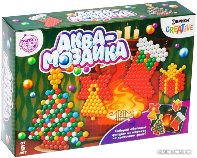 Развивающая игра Эврики Аквамозаика. Новогодняя елка 4378609
