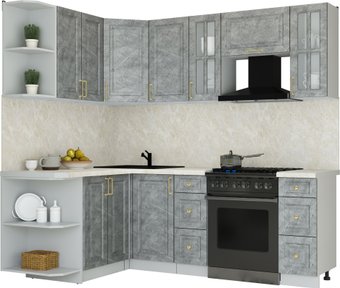 Кухонный модуль Интерлиния Мила Шато 1.5x2.2 LV (керамика/керамика/опал светлый)