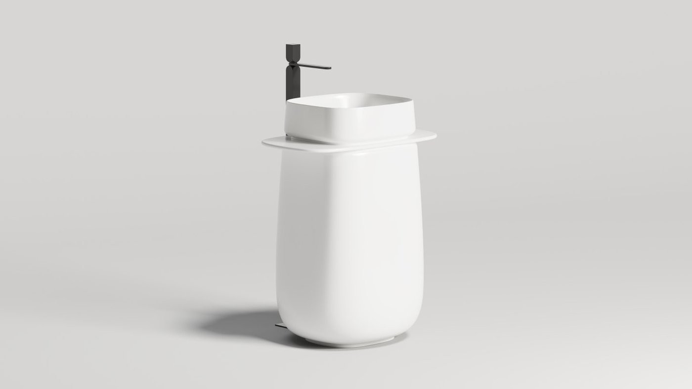 Умывальник Salini Oriente Totem 1303101G (S-Sense, глянцевый)