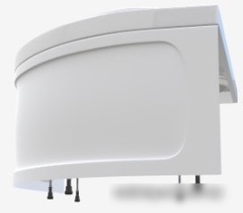 Ванна 1Марка Aura 150x105 R (с каркасом и экраном)
