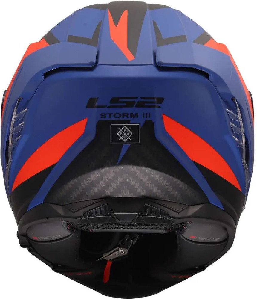 Мотошлем LS2 FF818 Storm III Dynamo (3XL, синий/красный)