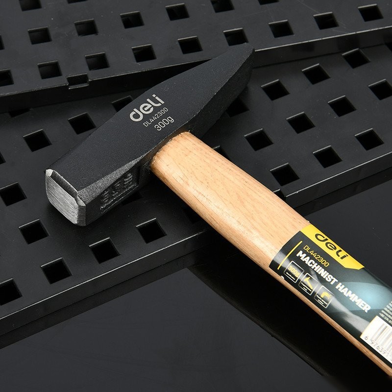 Молоток Deli YS EDL442300 (300г, деревянная рукоятка)