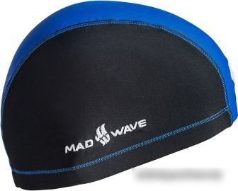 Шапочка для плавания Mad Wave Lycra Doutone (синий)