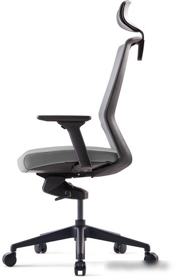 Кресло Bestuhl J1 Black Pl с подголовником (серый)