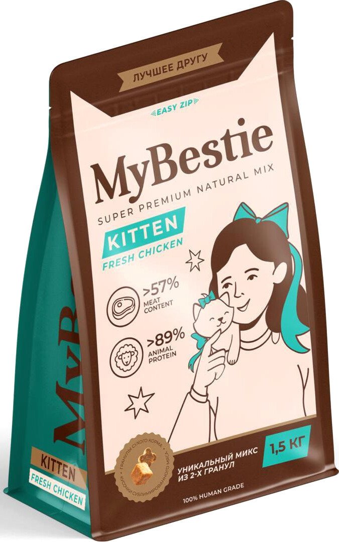 Сухой корм для кошек MyBestie Kitten (0.4 кг)