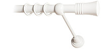 Карниз для штор Lm Decor Гиро 071 1р гладкий 25мм (белый глянец, 2.8м)