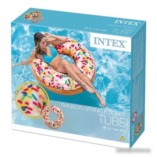 Надувной плот Intex Sprinkle Donut Tube 56263