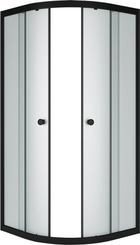 Душевой уголок Метакам Classic Black 90x90 ШПS_013571 (матовое стекло)