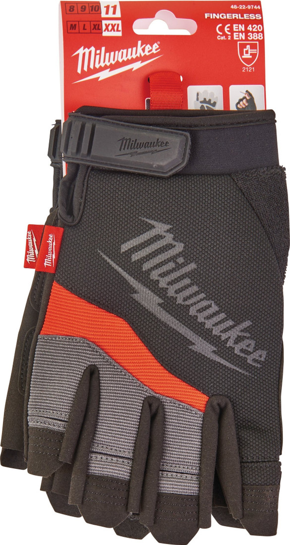 Перчатки хозяйственные Milwaukee Fingerless 11/XXL 48229744