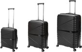 Комплект чемоданов Torber Nevo T2207 (черный)