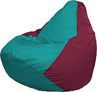 Кресло-мешок Flagman Груша Медиум XL Г1.1-314 (бирюзовый/бордовый)