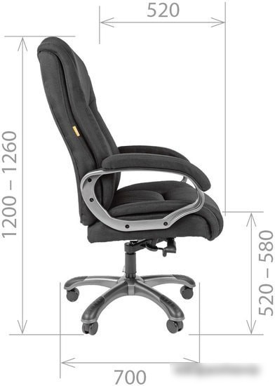 Кресло CHAIRMAN 410 (серый)