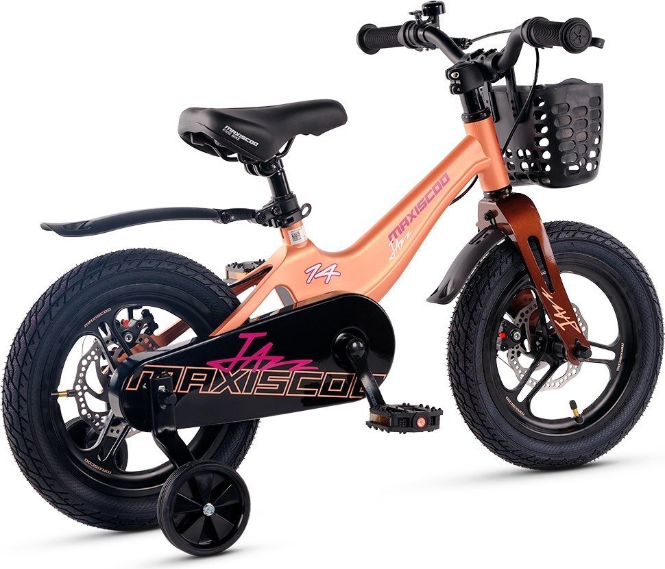 Детский велосипед Maxiscoo Jazz Pro 14 2025 MSC-J1441P (пудра, разобранный)