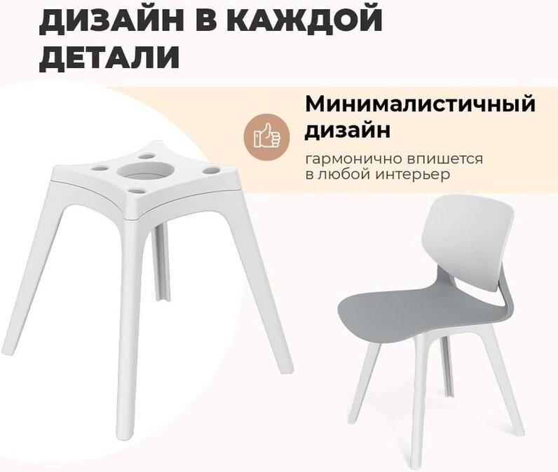 Стул Sheffilton SHT-ST37/S195 (латте/белый)
