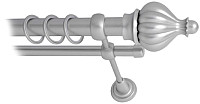 Карниз для штор Lm Decor Купол 145 2р гладкий 25/16мм (сатин, 2м)