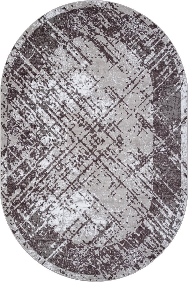 Ковер для жилой комнаты Merinos Silver F391-OVAL-GRAY (1x2)