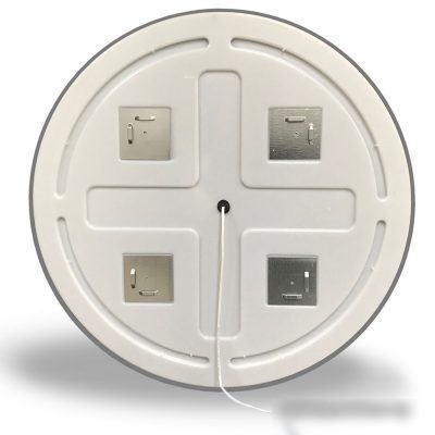 Пекам Зеркало LED Ring1-100x100scl (сенсор на прикосновение/часы)