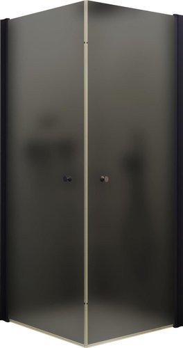 Душевой уголок MaybahGlass MGY-1299-6 (графитовое матовое стекло/черный)