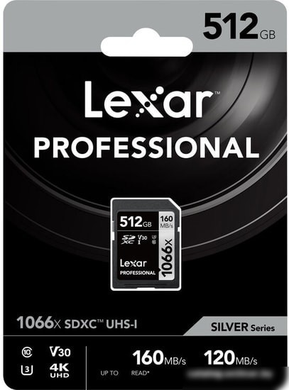 Карта памяти Lexar Professional 1066x SDXC LSD1066512G-BNNNG 512GB