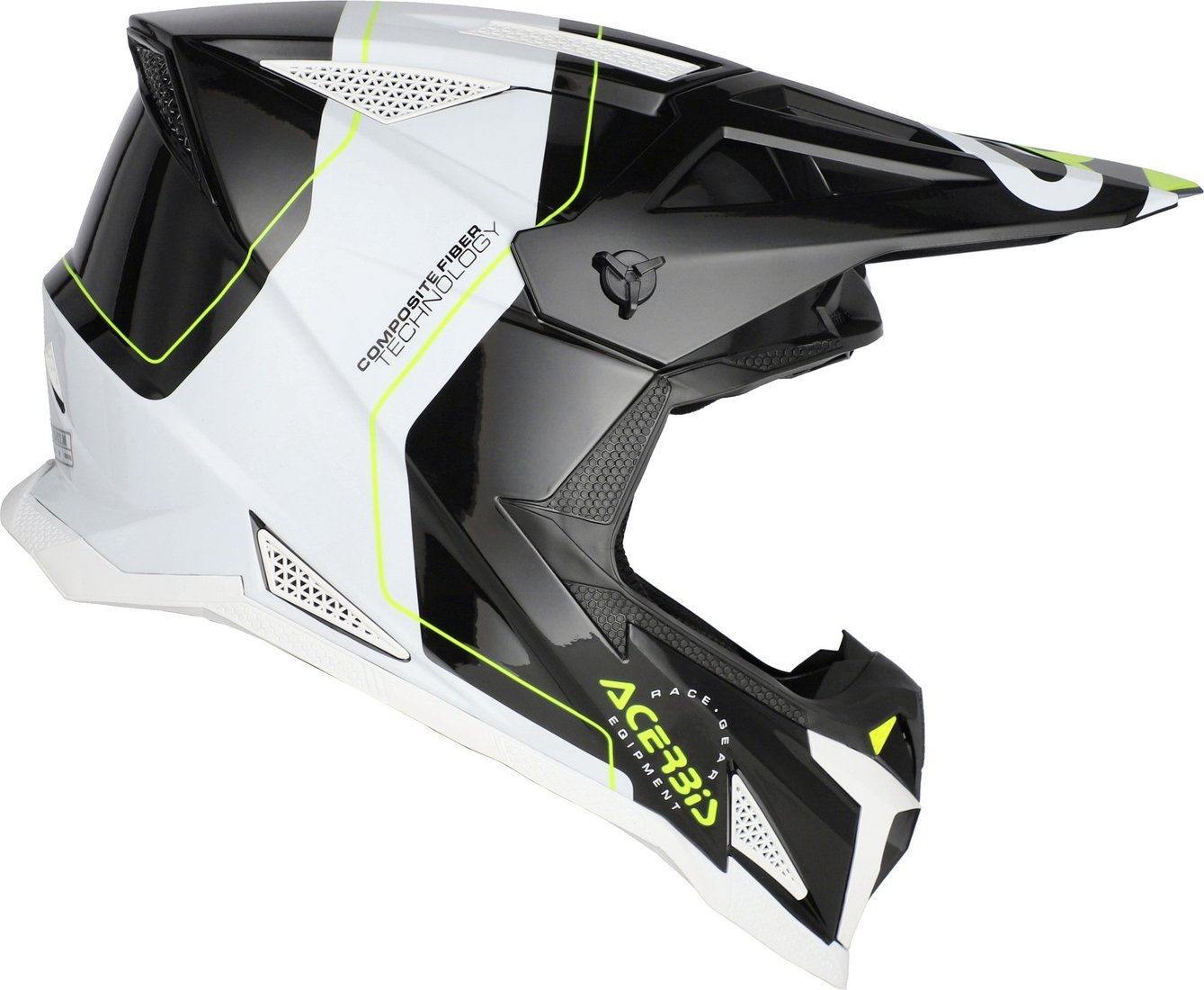 Мотошлем Acerbis T711 0026458.315.064 (M, черный/белый)