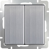 Выключатель проходной Werkel WL02-SW-2G-2W (глянцевый никель)
