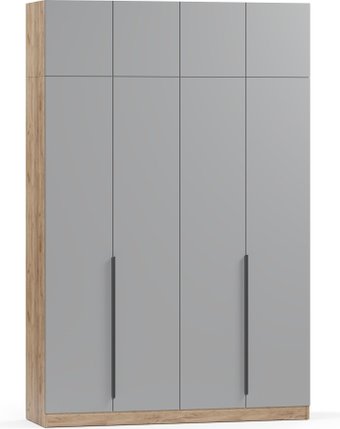 Шкаф распашной Soma Lord Black 160x240 (дуб крафт золотой/серый)