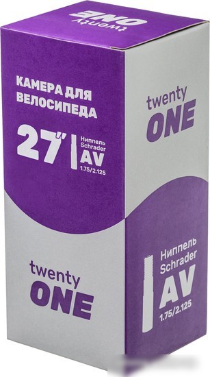 Велокамера Twenty One 27х1.75/2.125 AV/AVR28-40/48L
