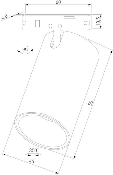 Трековый светильник Elektrostandard Mini Magnetic 85203/01 9W 3000K (белый/черный)
