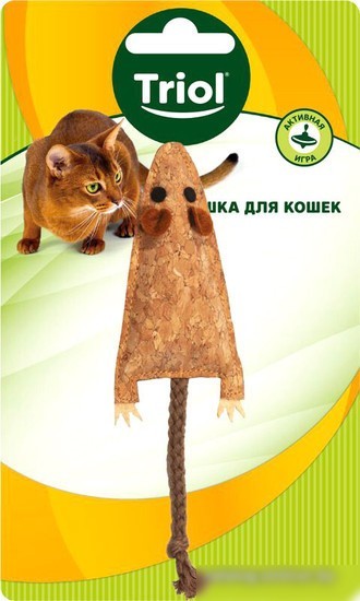 Игрушка для кошек Triol Мышка с хвостиком 22171045