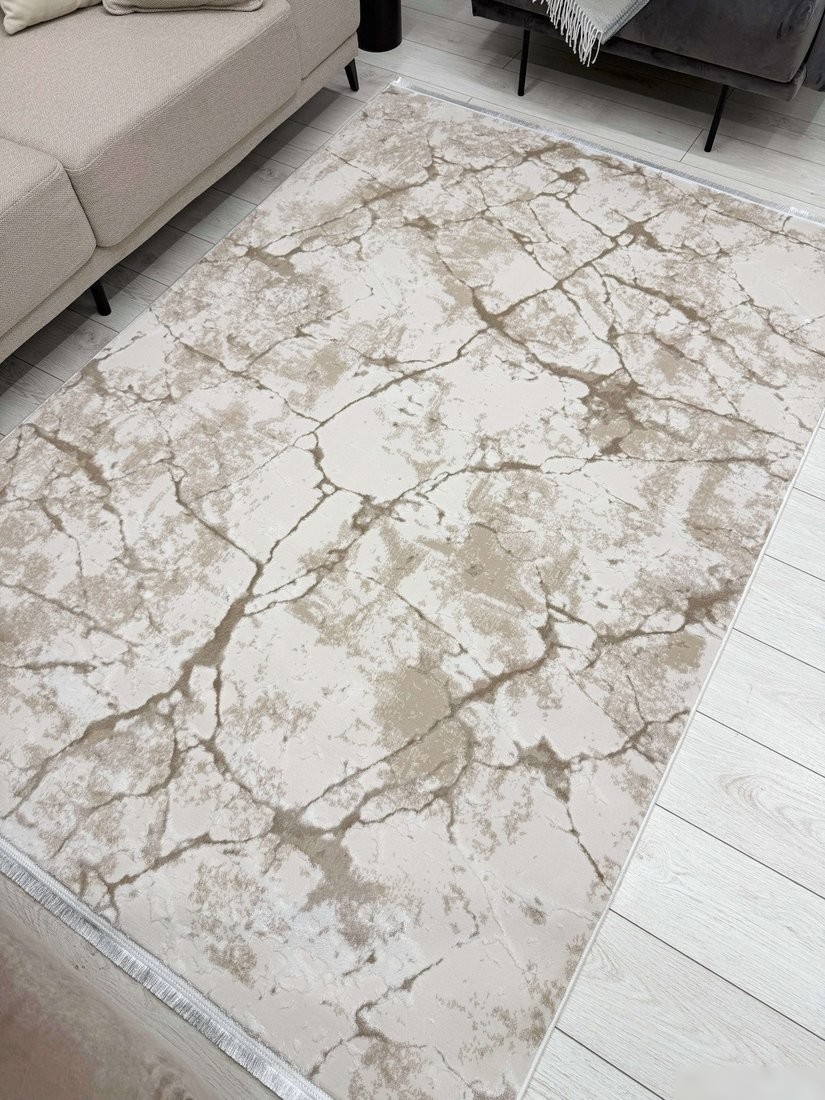 Ковер для жилой комнаты Radjab Carpet Лайла Прямоугольник UK98A (3x5, Light Beige)