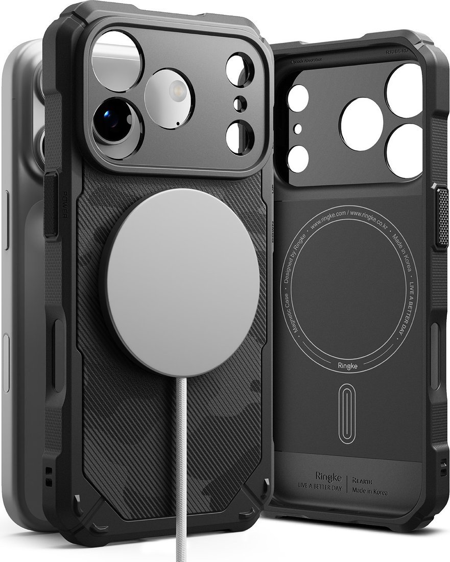 Чехол для телефона Ringke Rugged Gear Magnetic для iPhone 17 Pro (Camo Black)